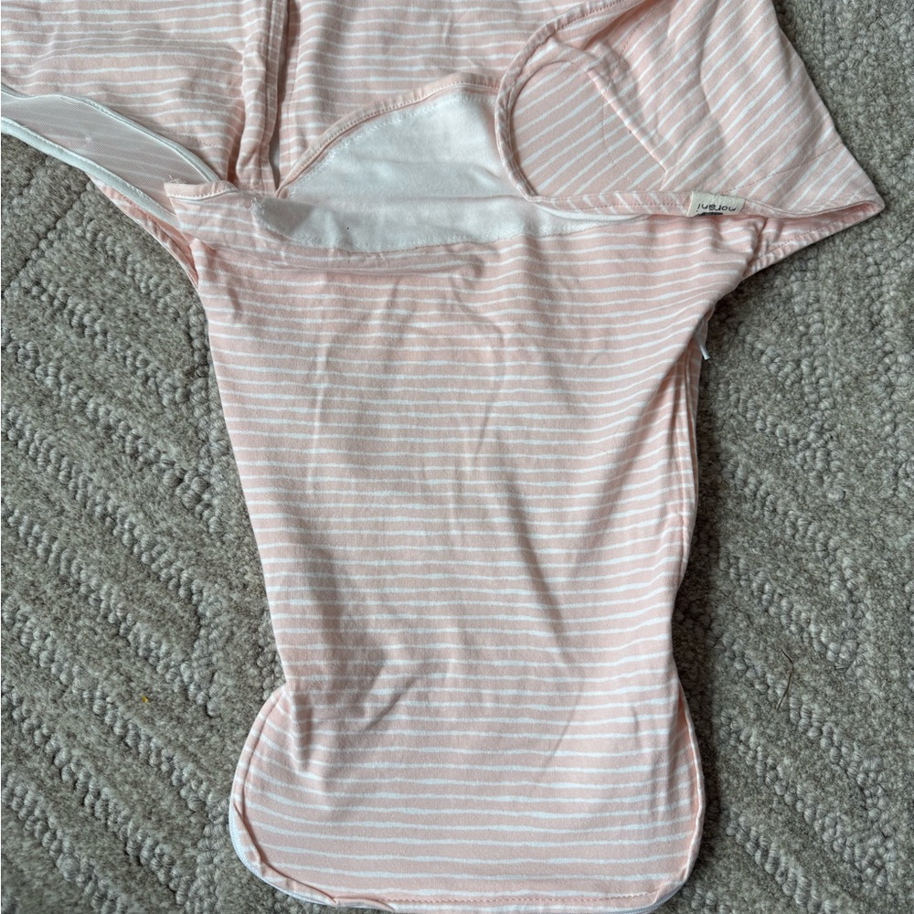 Norani Pink Striped Baby Swaddle